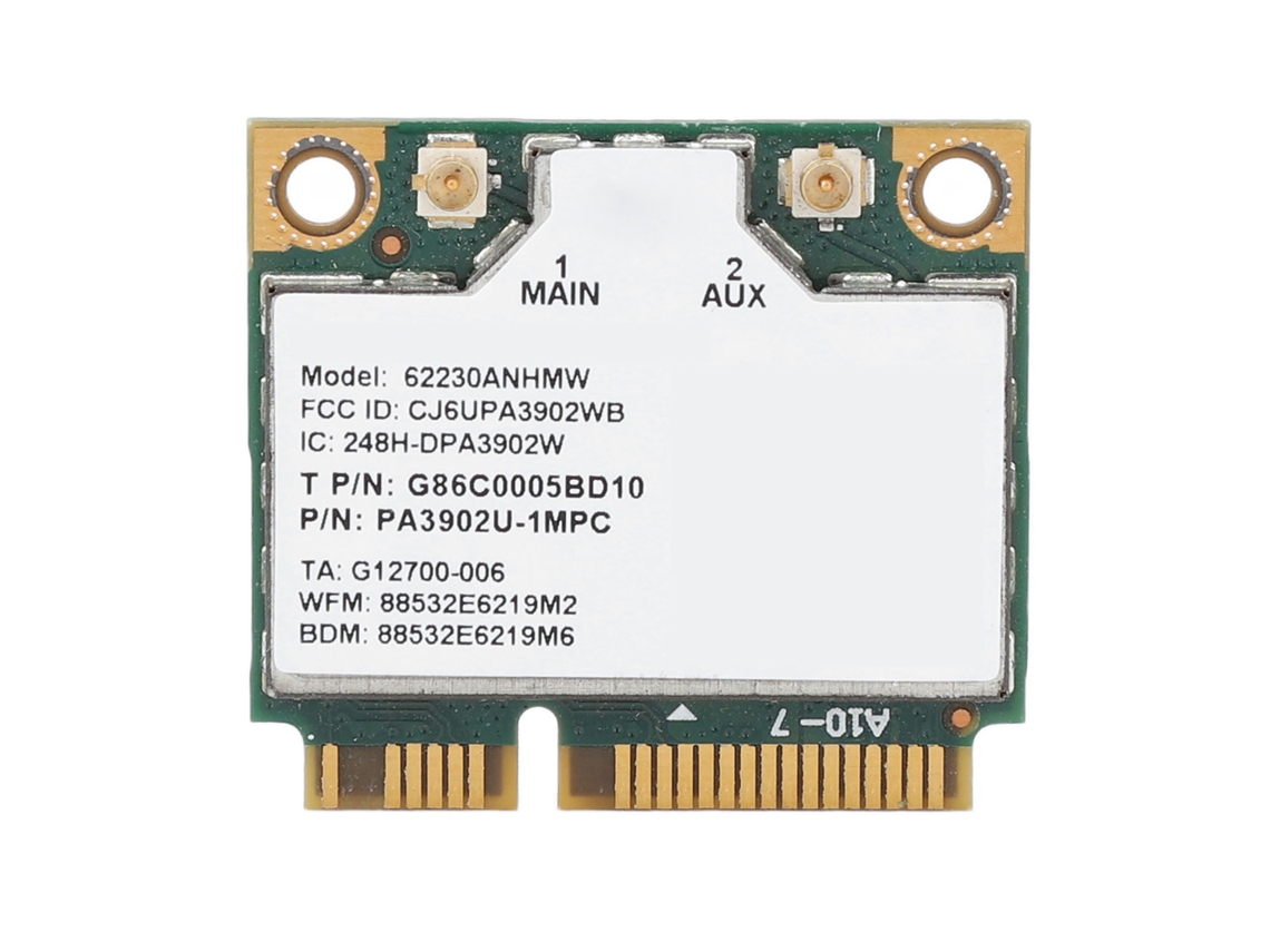 Placa De Rede Sem Fio 300mbps 2.4ghz/5ghz Mini Pcie Para Notebook 62230anhmw