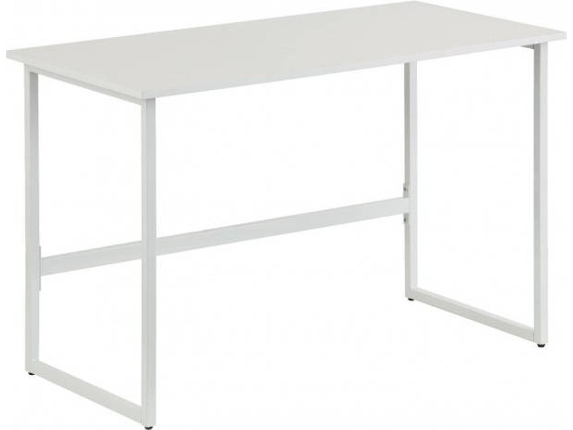 Secretária TECHLY Multifuncional Branco (120 x 60 x 76 cm - MDF e Metal)