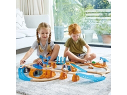 Conjunto De Trem De Exploração De Marte Da Hape Brinquedo Espacial Com Luz E Som