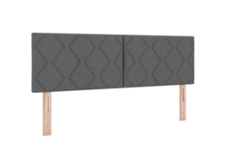 Conjunto 1 Cama Box Vidaxl Cinzento Tecido (200 X 140 Cm)