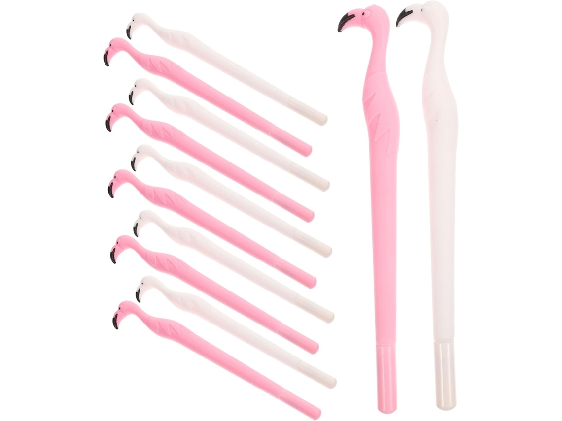 Caneta Em Gel Doitool Flamingo 0,5 Mm Preta, Pacote Com 12 Unidades E