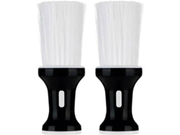 Conjunto De 2 Escovas Cabelo Healvian Para Pescoço E Barba Com Cerdas Macias, Ideal Para Cabeleireiros E Uso Pessoal