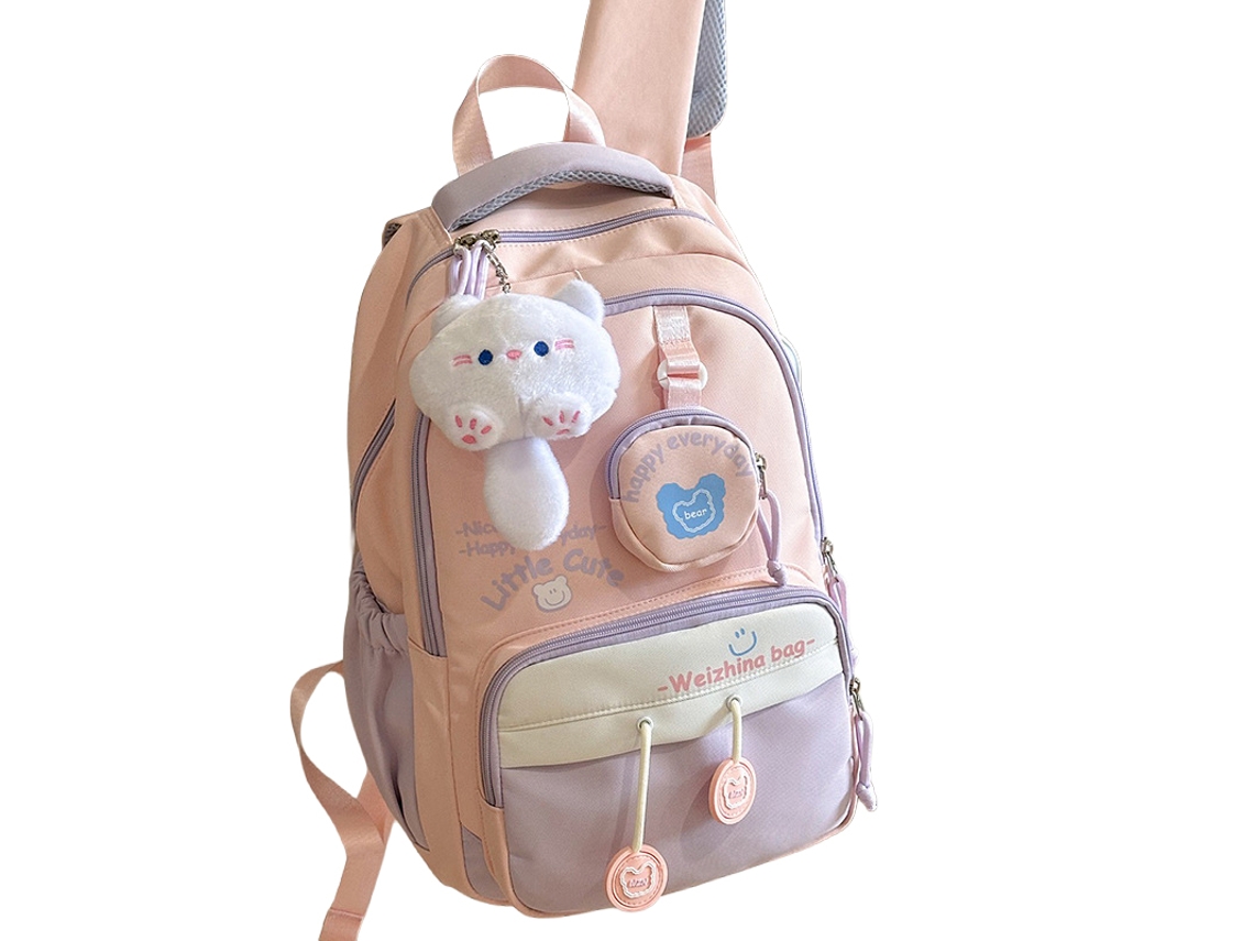 Laxiscreed Mochila Leve E Com Grande Capacidade Para Meninas Estudantes Do 3º Ao 12º Ano, Ideal Para Escola E Liceu