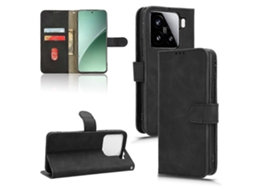 Capa De Celular Em Couro Sintético Com Toque Aveludado E Fecho Magnético Para Xiaomi 17 Pro Max