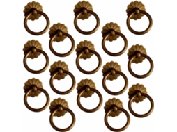 Conjunto De 16 Puxadores Antigos Para Gavetas, Em Bronze, Para Portas E Armários De Cozinha, Com 35mm De Diâmetro