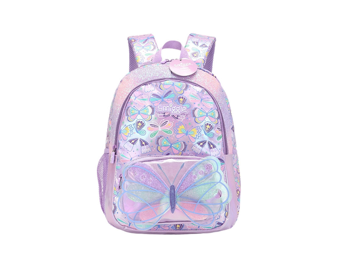 Mochila Para Meninas Com Borboletas Coloridas E Lantejoulas – Mochila De Grande Capacidade Para Alunas Do 3.º Ao 6.º Ano