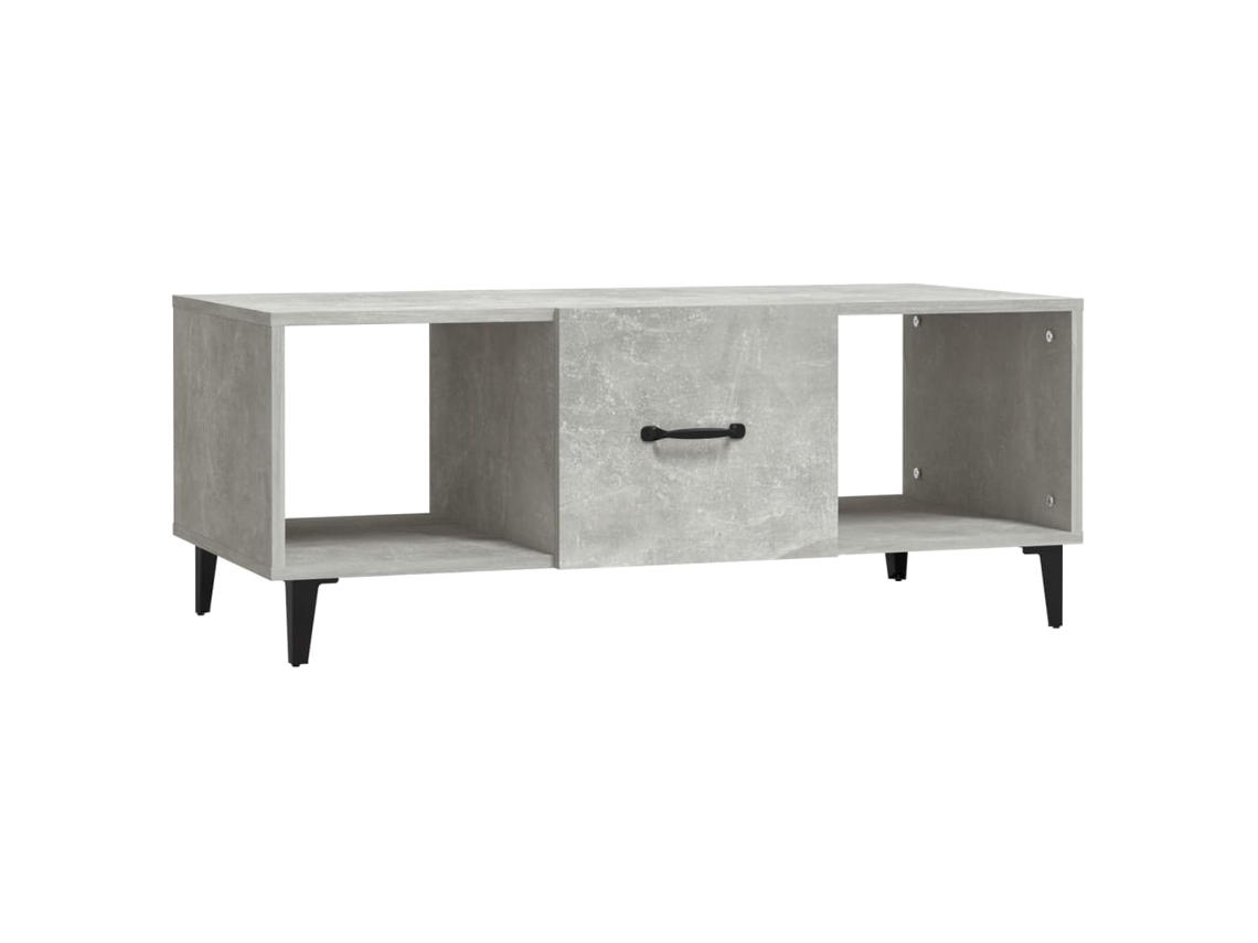 Mesa de Centro Madeira Processada Cinza Cimento MAISON EXCLUSIVE (102x50x40 cm)