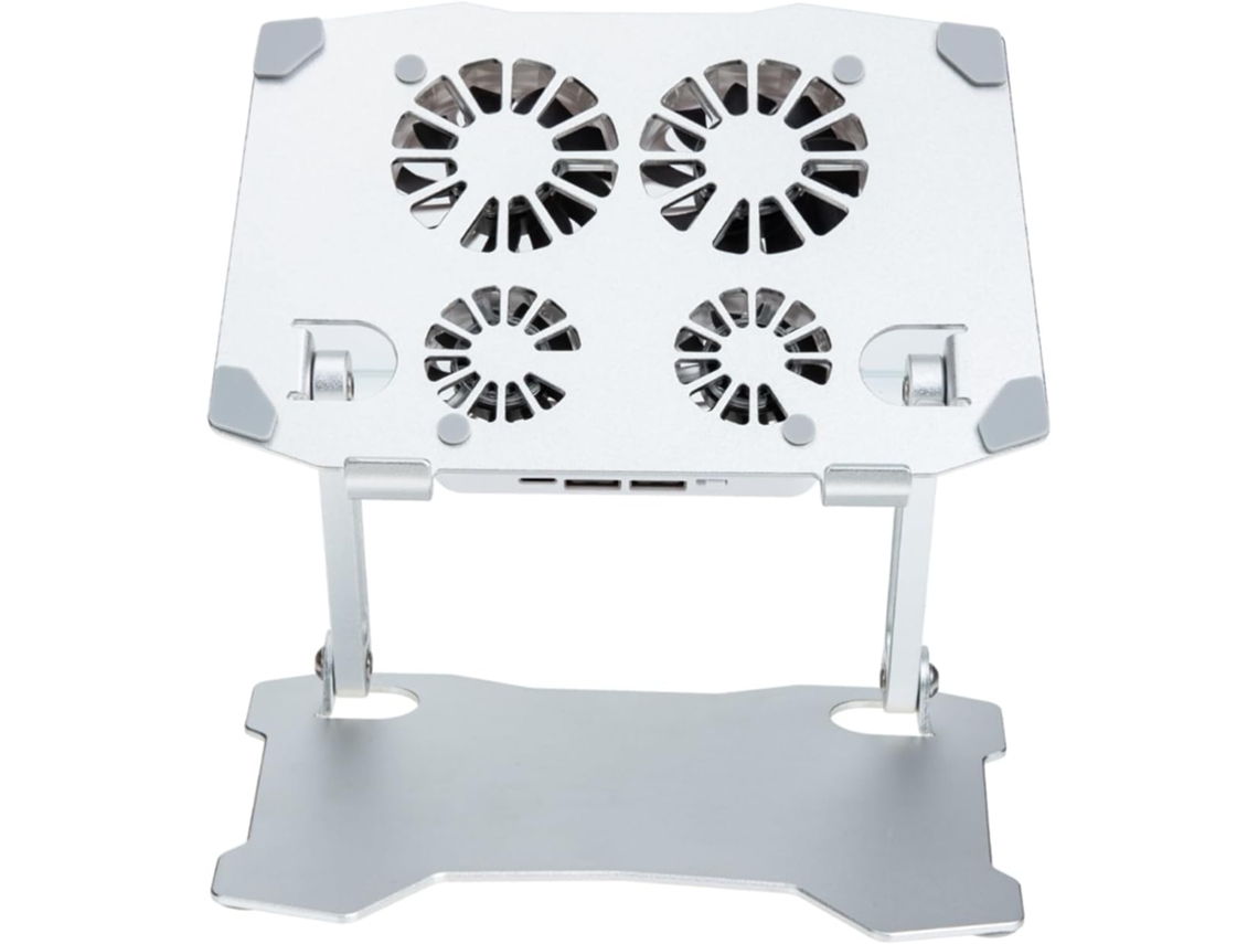 Suporte Com Ventilador De Resfriamento, Suporte Ajustável Para Pc E Laptop, Com Almofadas Antiderrapantes. Suporte Com Ventilador De Re Gokoco