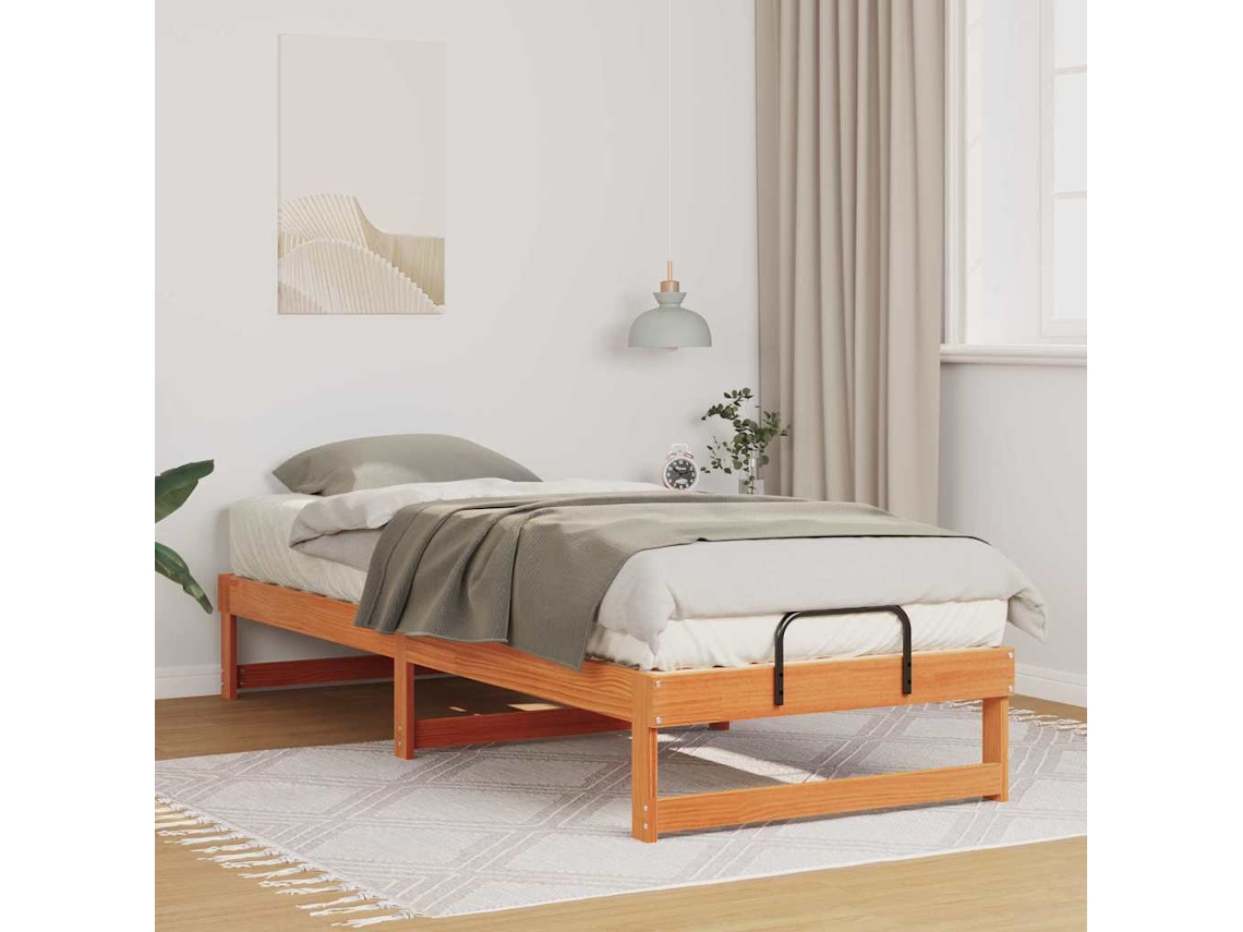 Vidaxl Estrutura Da Cama Castanho 90 X 210 Cm