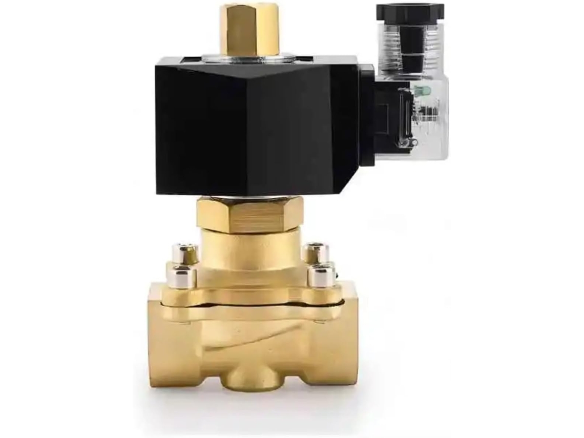 Válvula Solenoide De Latão Normalmente Aberta Dn10 Polegadas 220v 12v 24v
