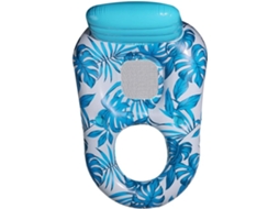 Colchão Inflável para Piscina, Espreguiçadeira Portátil, Espreguiçadeira Grande para Piscina com Porta copos AQUAFORGE (azul)