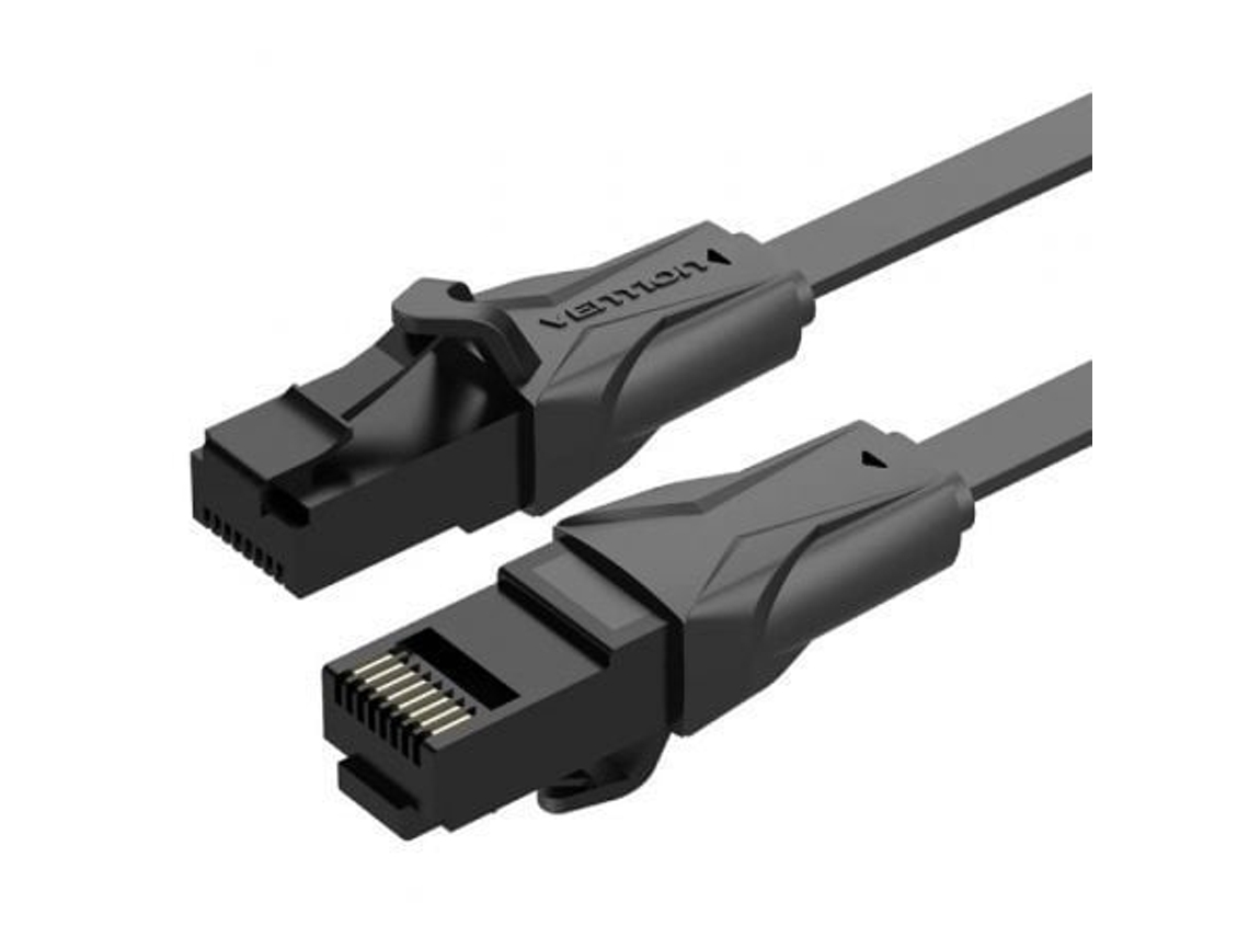 Cabo de Rede RJ45 UTP VENTION Ibabf Cat.6/ 1M/ Preto