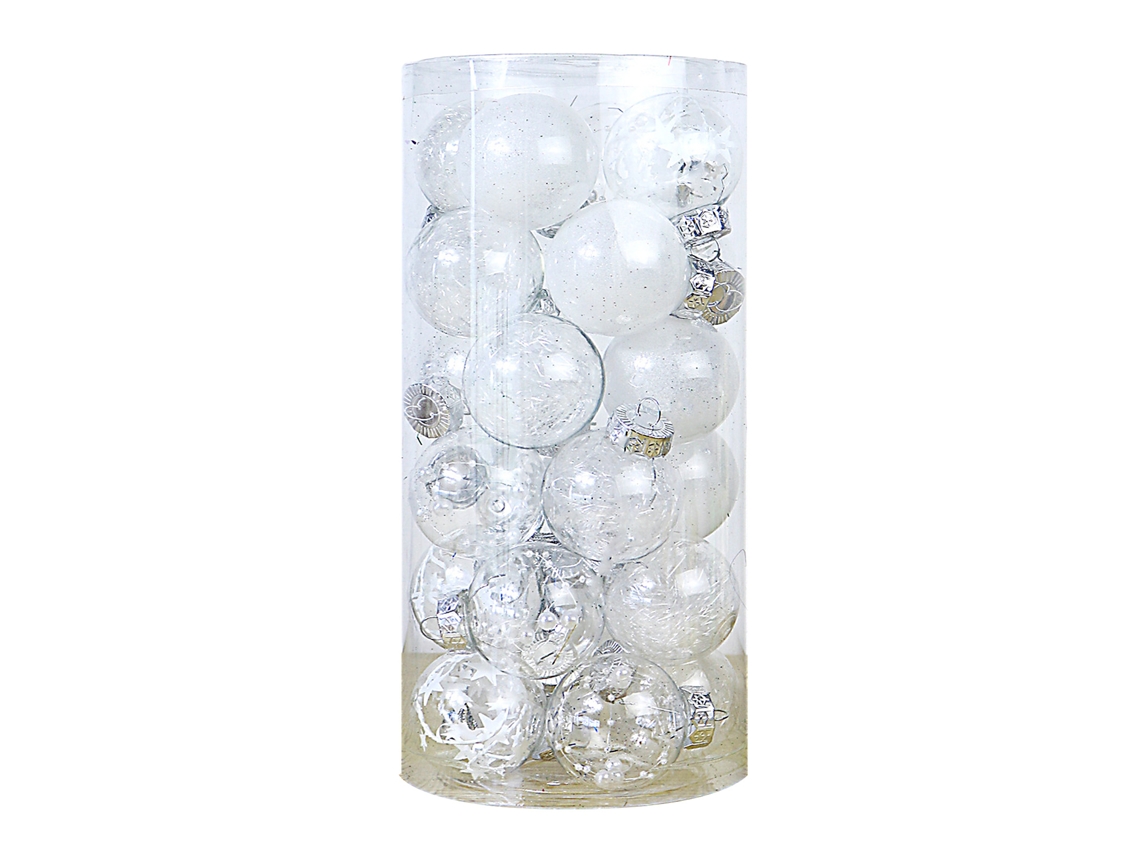 Laxiscreed Bola De Acrílico Transparente Para Decoração De Natal E Árvores - Worten