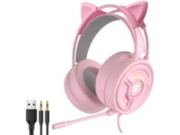 Casque Gamer Com Redução De Bruit Active, Brilho Colorido Para Uma Imersão Total. Microfone Em 360° Alta