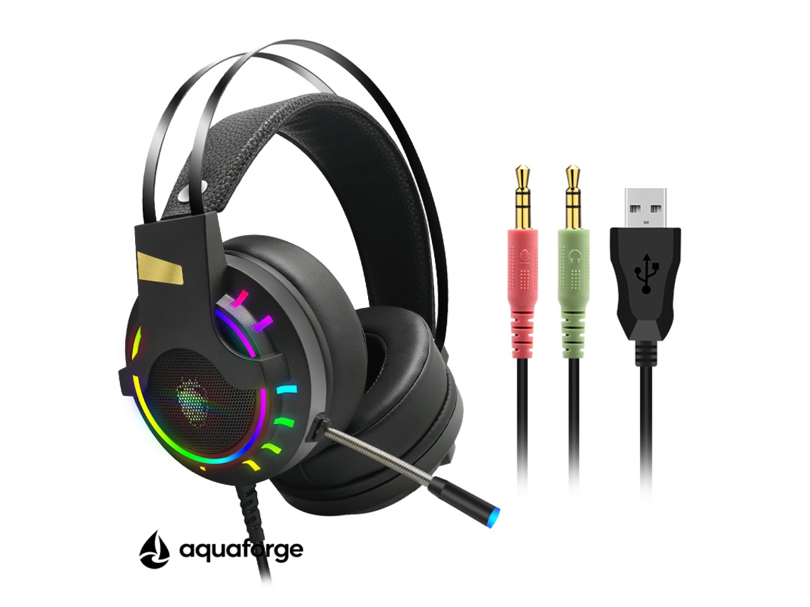 Headset Gaming Com Microfone Led 3,5 Mm