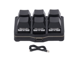 Aetheria teclado Mecânico Macro com 6 Teclas Programáveis Nkro Aperto Único Janela Flutuante Usb para Win
