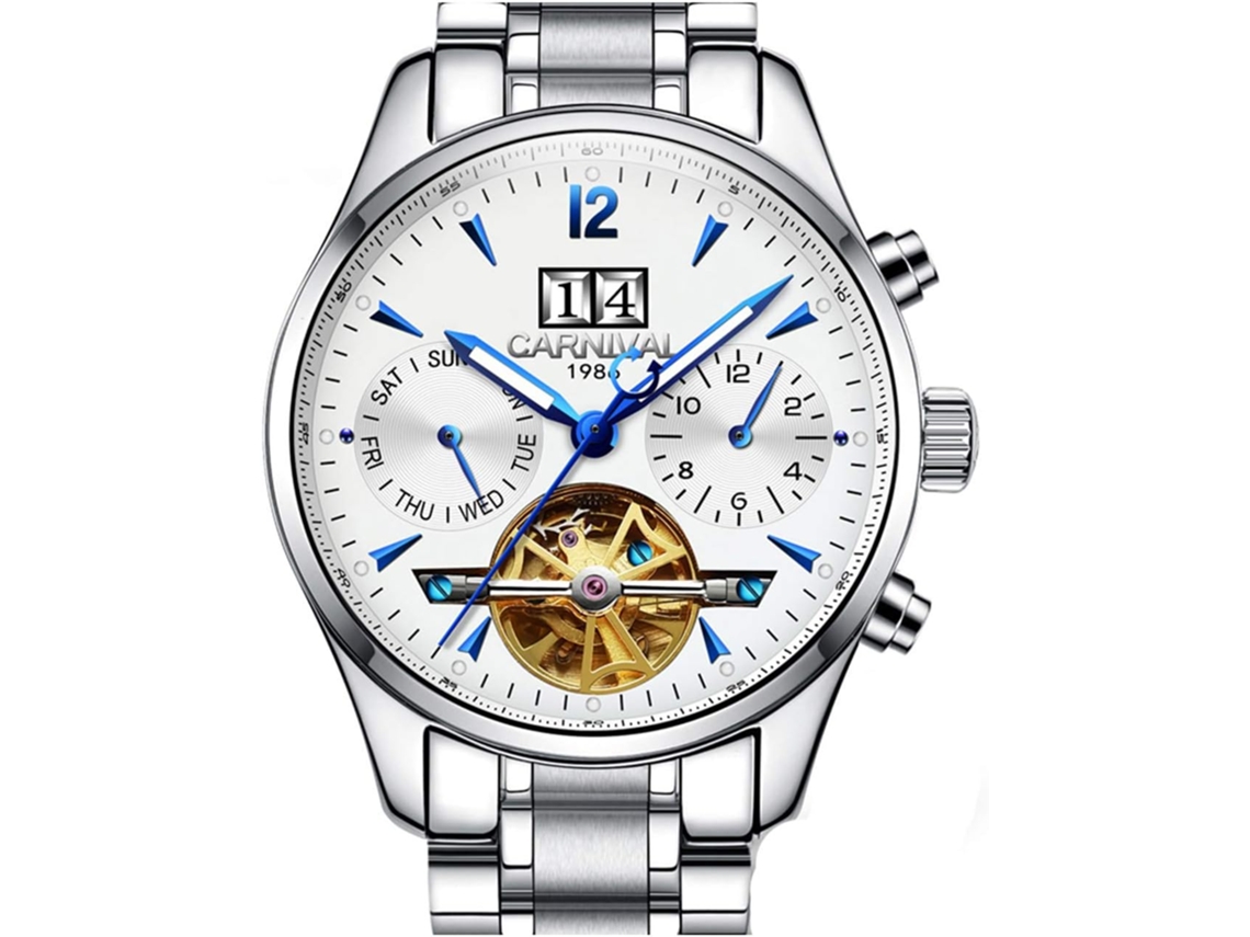 VEANXIN Luxo Flutuante Cristal Diamante Calendário Analógico Relógio de Quartzo Ponteiro Luminoso Bracelete em Aço Inoxidável