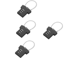 Conjunto De 4 Cadeados Combinação Em Liga Zinco, Digitais, Para Uso