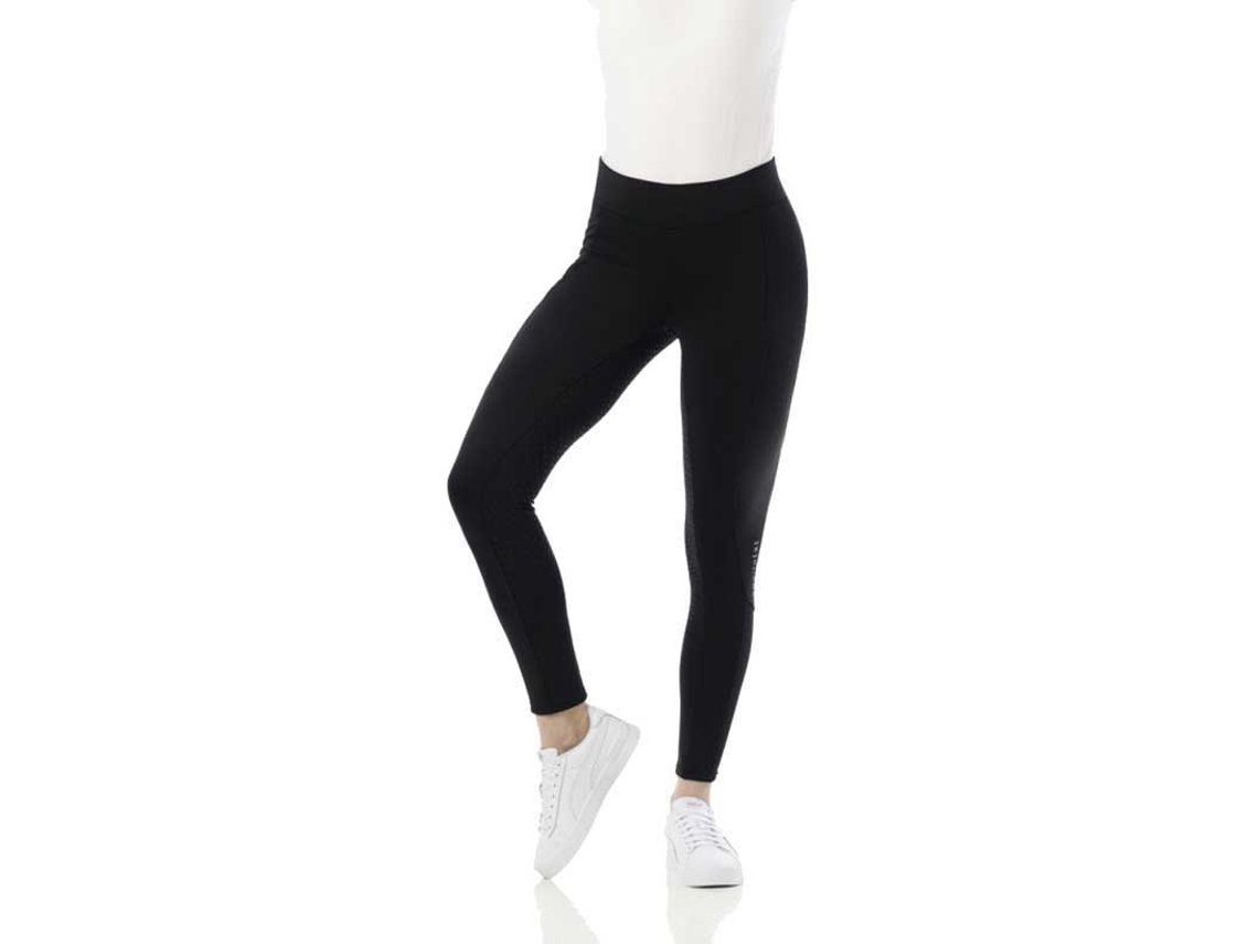 Calça de Montar com Assento de Silicone Brigitte Preto 36Equitheme
