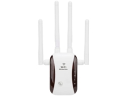 Extensor De Alcance Wifi 300mbps 4 Antenas Amplificador Repetidor De Sinal Sem Fio Para Home Office Hotel 100 240v Yizhood (branco)