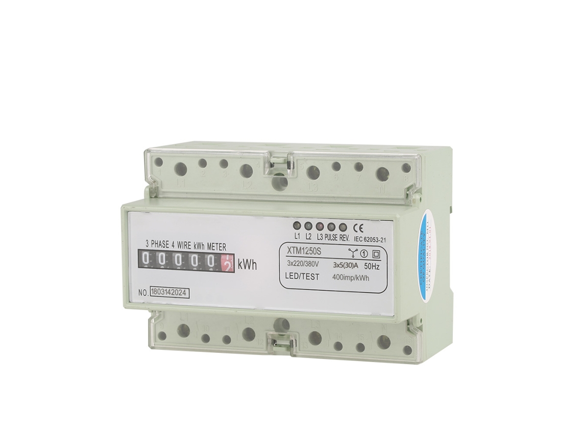 Medidor Elétrico Trifásico 4 Fios Digital Din Rail 7p Kwh 5 a (30)
