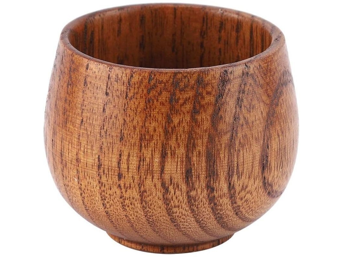 Tazas De Madera De Grano Natural Portátiles Antiquemaduras Para Té Café Helado Leche Caliente
