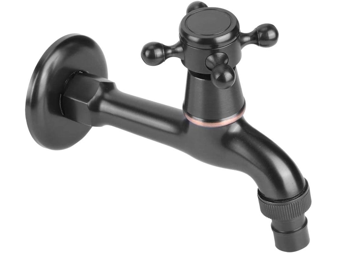 Torneira De Lavatório De Casa De Banho G1/2 Embutida Mão Ergónica, Água Fria, Para Máquina De Lavar Igvtrade (latão Antigo)