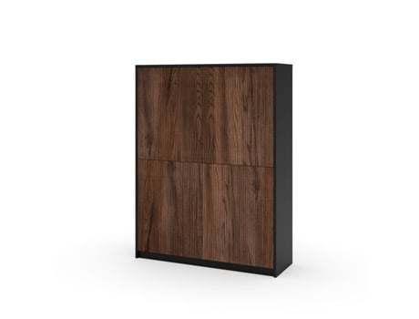 Buffet Alto Budapeste Preto/chêne Rio Aqa Design
