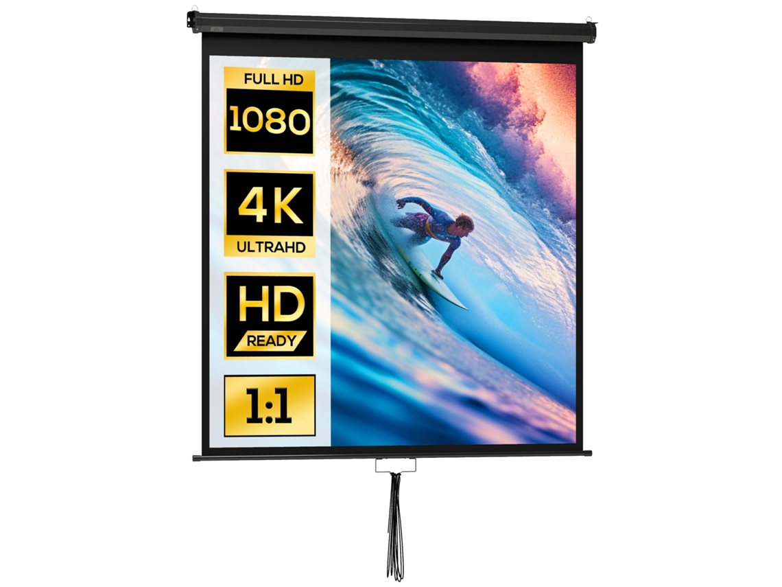 Beamer Leinwand 152 X 152 Cm 85 Zoll 1: 1 Hd 4k Projektionsleinwand For Heimkino Office - Präsentationen