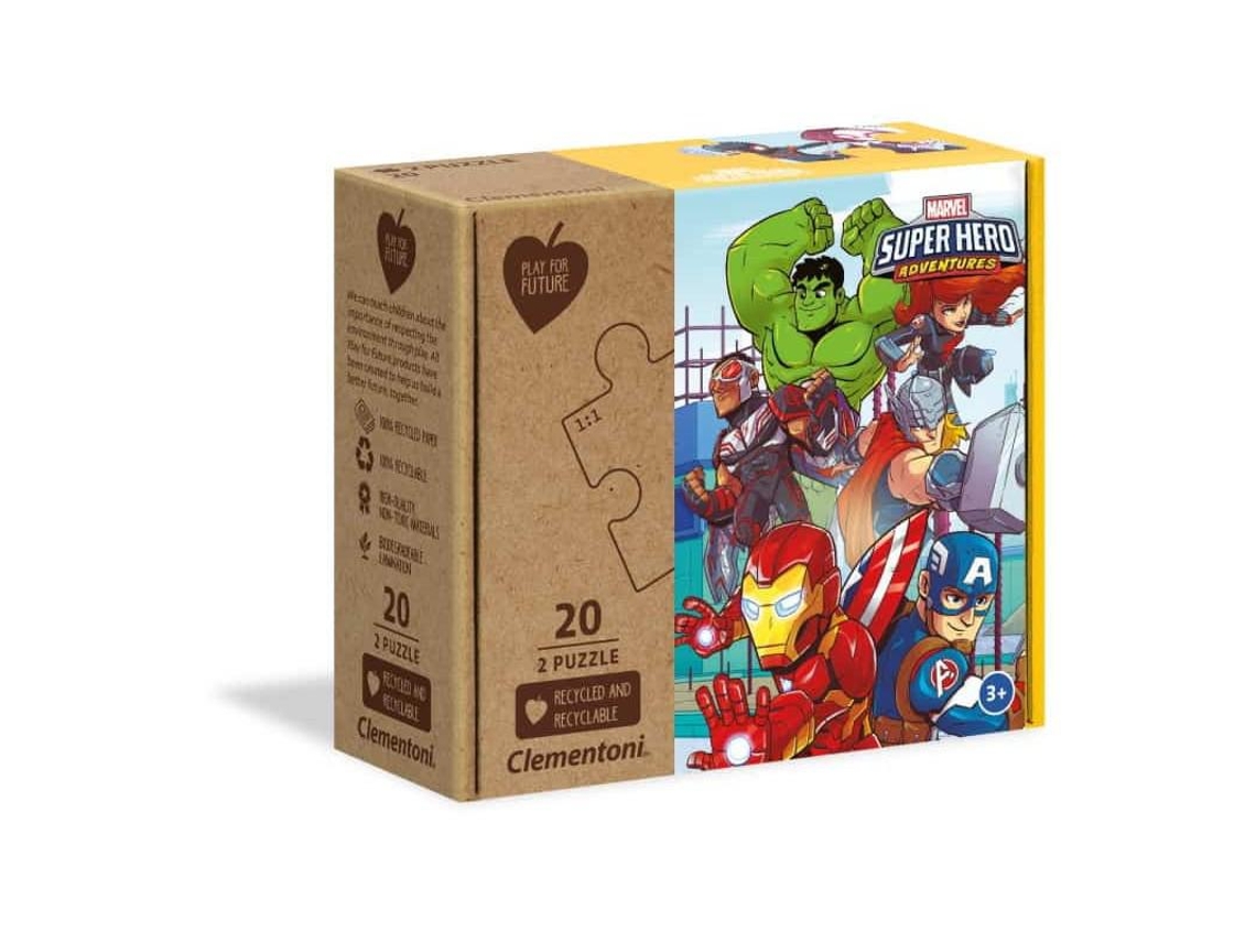 Clementoni Puzzle 2X20 Peças Marvel Super-Heróis