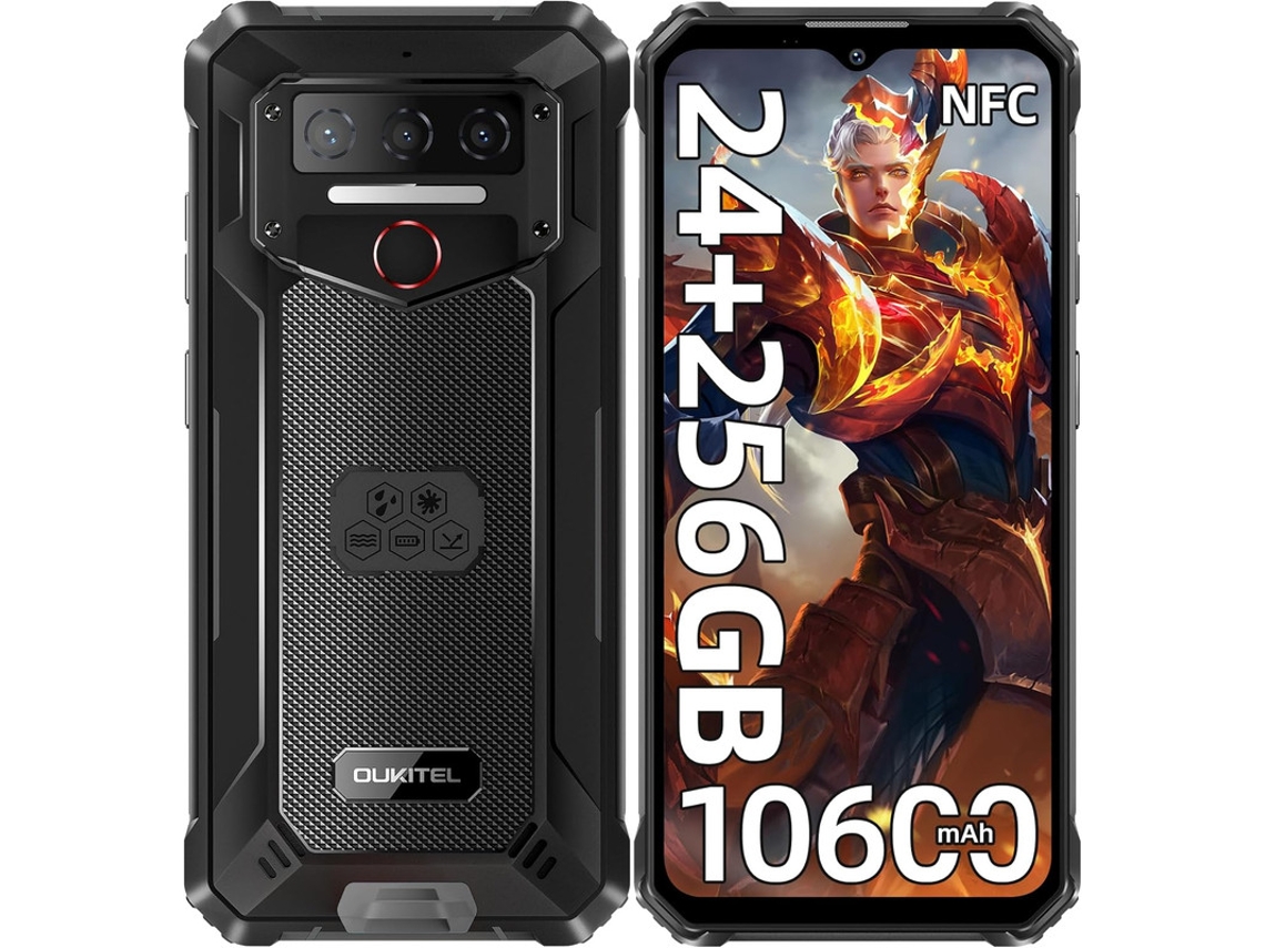 Wp23 Plus 10600mAh 24GB RAM 256GB Rom 6.52" HD IP68 IP69K MDUG (preto) | MDUG