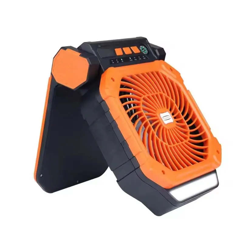 Ventilador Solar Com Temporizador, Bússola E Conexão Usb Padrão Europeia, Além De Luzes Led.