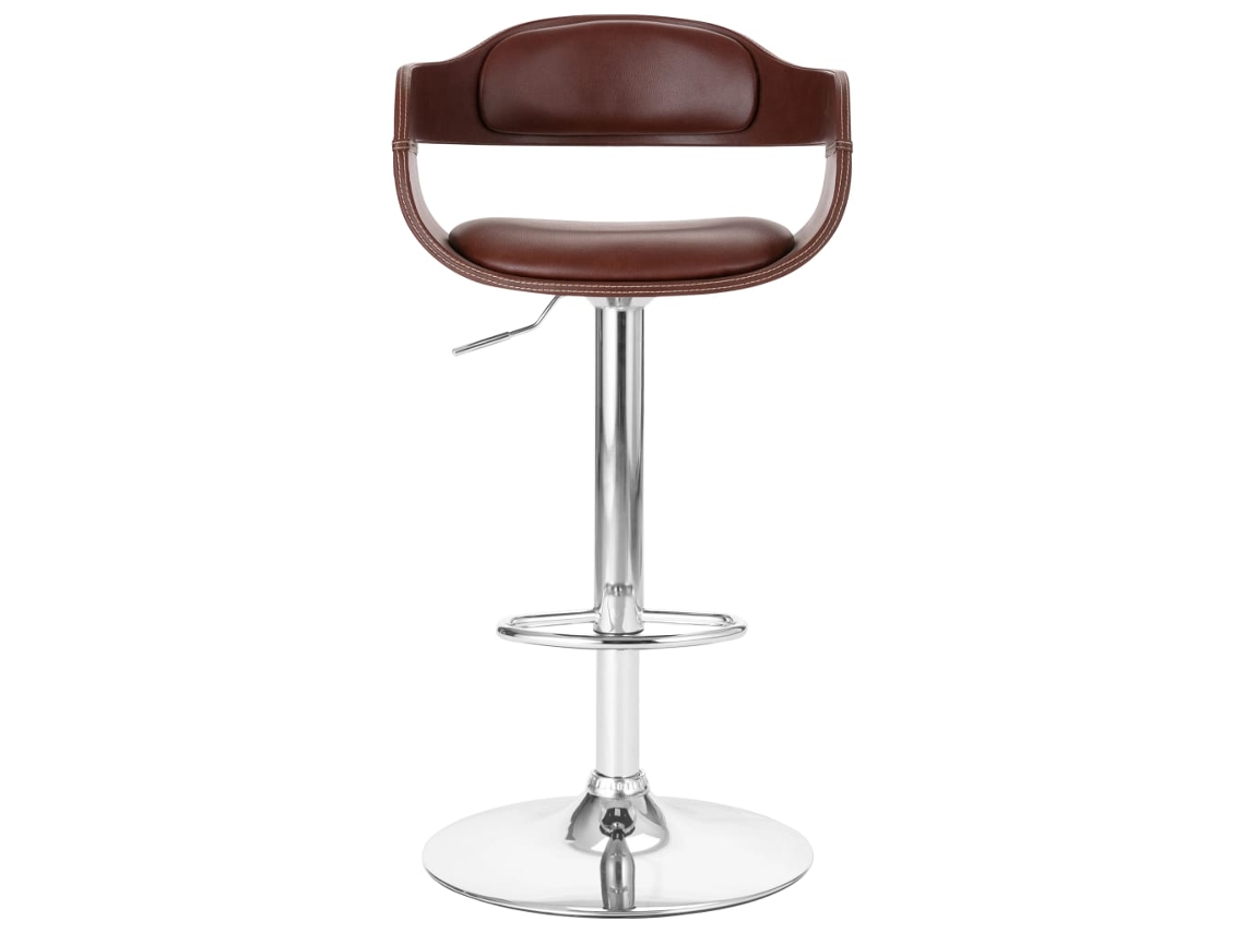 Maison Exclusive - Banco De Bar Couro Artificial Castanho