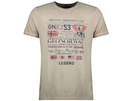 T-Shirt de Homem GEO NORWAY Algodão Laranja (L)