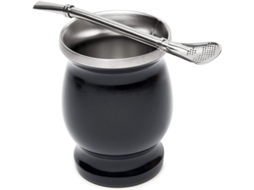 Set De Taza Mate De Doble Pared Con Cuchara Para Yerba Mate Café Agua