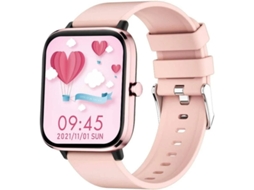 Relógio inteligente rastreador de fitness Android iOS Chamadas 1.69 HD tela sensível ao toque atividade/gravação de música Bestvite (rosa)