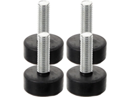 Conjunto De 4 Almofadas Niveladoras Borracha Ajustáveis Para Proteção Pisos E Equipamentos, Antiderrapantes E Com
