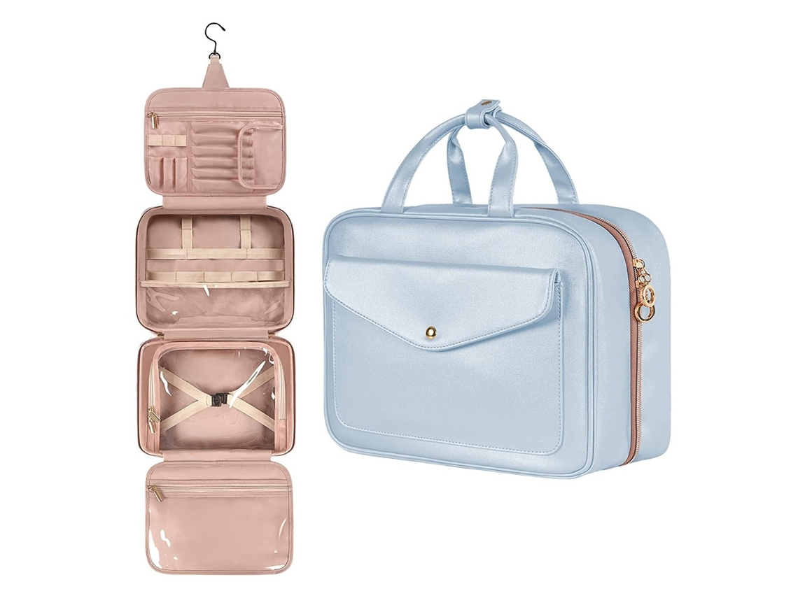 Necessaire Elysve Pu Grande Capacidade Bolsa De Viagem