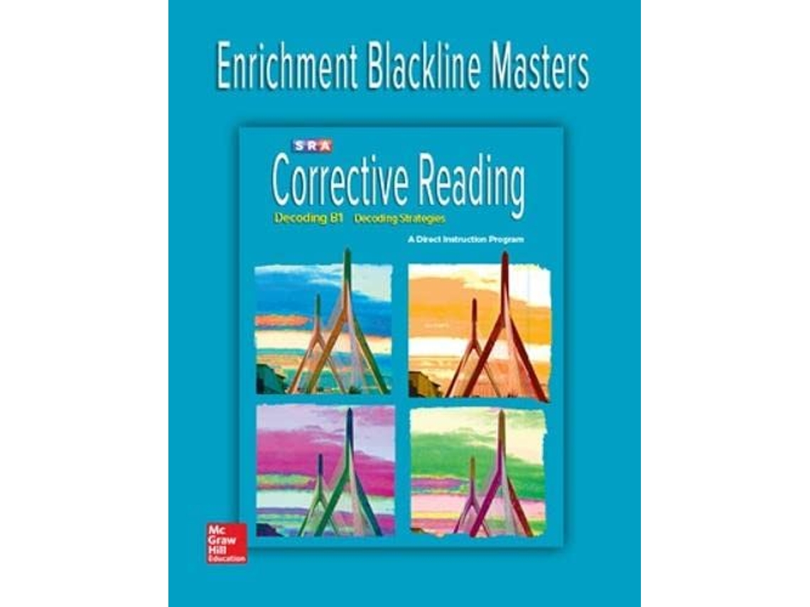 Livro Corrective Reading Decoding Level B1 Enrichment Blackline Master de Mcgraw Hill (Inglês)