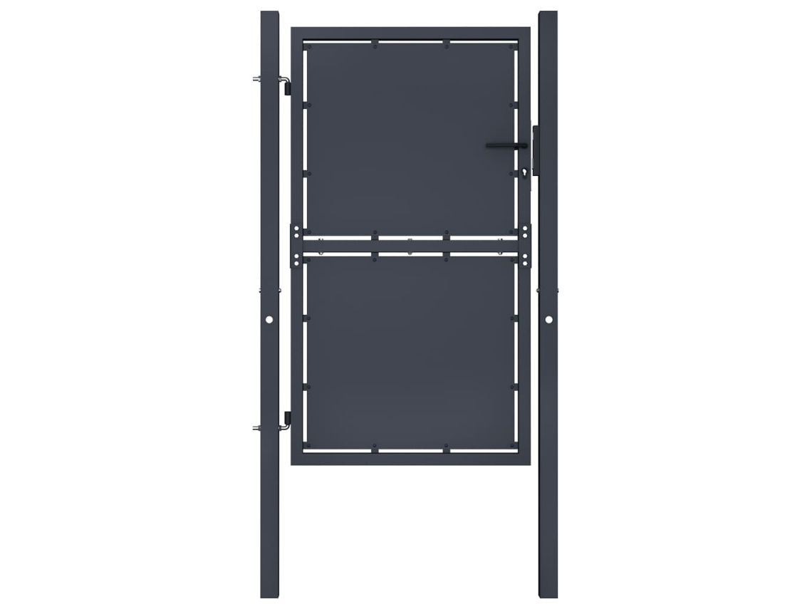 Fence Gate, Fence Gates Vidaxl Antracite Aço (100 X 125 Cm)