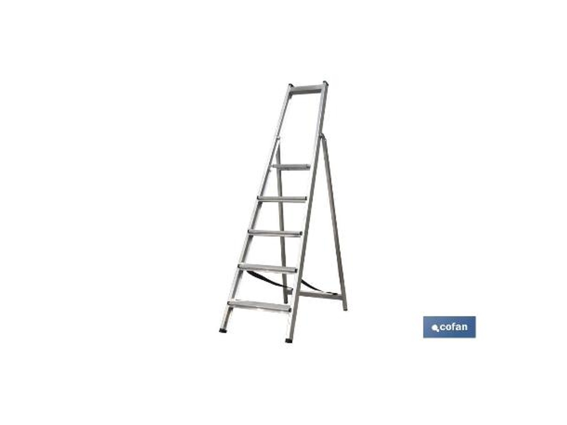 Escalera alum. soldada 9 peldaños - reforzada