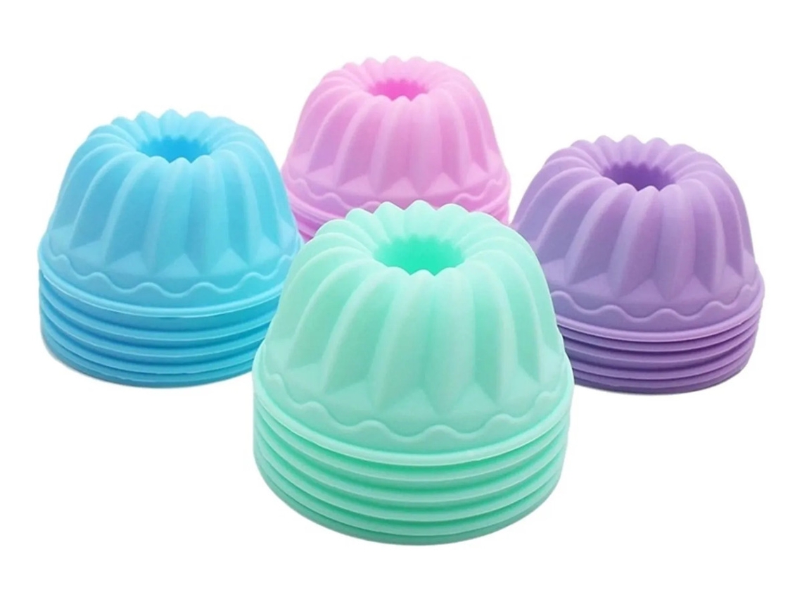 12 Peças, Molde De Silicone Para Confeitaria