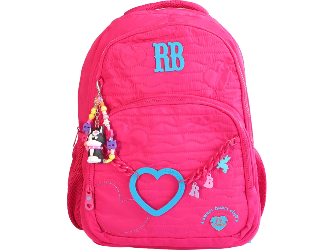 Mochila REBECCA BONBON Rosa Corações