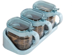 Pote Para Temperos Vidro Colher Cozinha