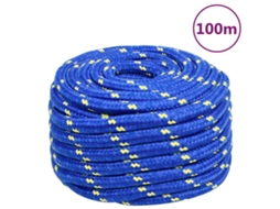 Vidaxl Corda De Barco 20 Mm 100 M Polipropileno Azul