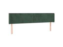 Headboard, Headboards Vidaxl Verde Veludo (163 X 16 X 78/88 Cm)