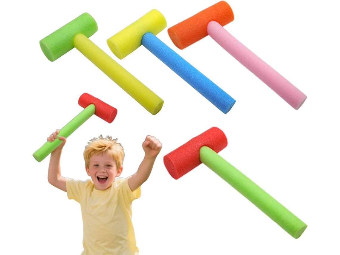 Jogo De Martelo Conjunto De Martelos 4 Peças Jogo Educativo De Espuma Multicolorida Para Gokoco