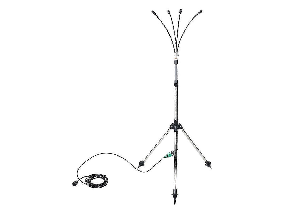 Difusor de névoa vertical Brilvibera para pátio, altura ajustável de 1,25 m, sistema de névoa vertical para resfriamento externo.