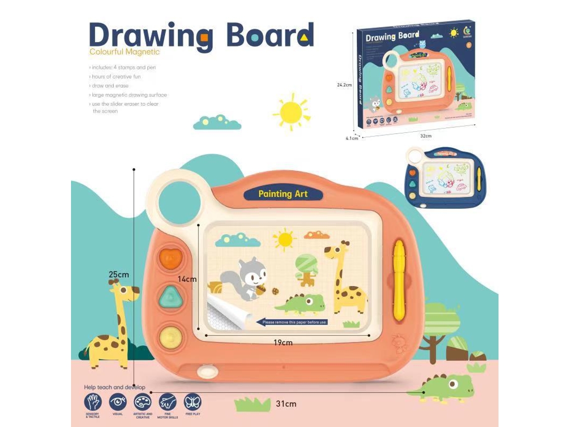 Brinquedos e Presentes Educativos para Meninos e Meninasquadro de Escrita Magnético 56 Caixa Colorida CHENNNLS