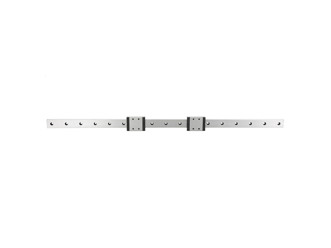 Trilho Linear Miniatura Lmlf18b-500-2r 500mm Com 2 Blocos Deslizantes Aço Resistente
